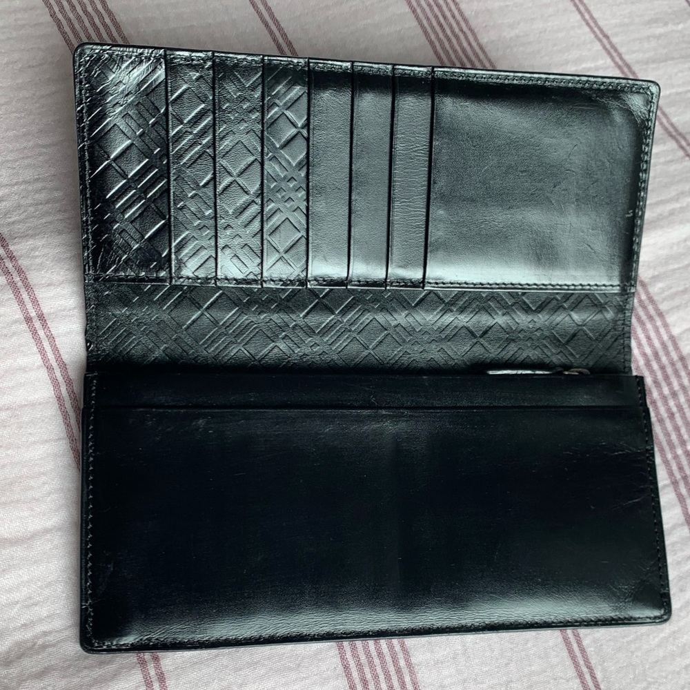 Rare! Burberry Black Label Long Bi-fold Wallet